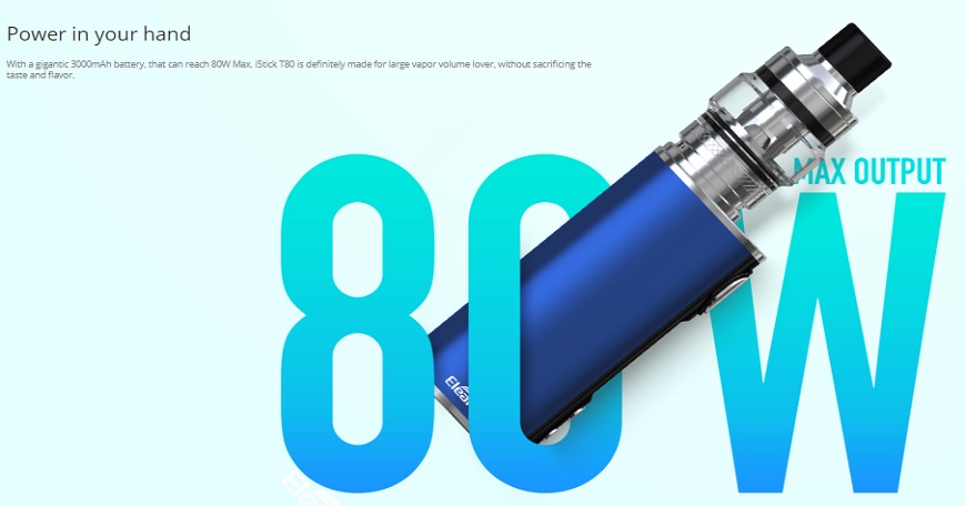 eLeaf, T80, Ecigarette, e-Cigarette, e-fag, vaping