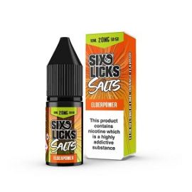 10ml Six Licks Salt - Elder Power 20mg