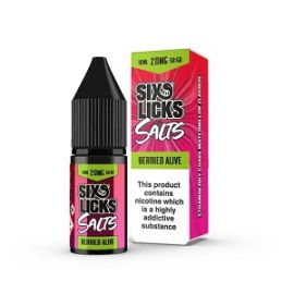 10ml Six Licks Salt - Berried Alive 20mg