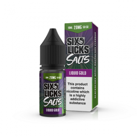 10ml Six Licks Salt - Liquid Gold 20mg