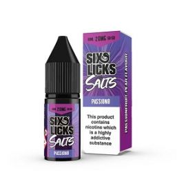 10ml Six Licks Salt - Passion 8 20mg